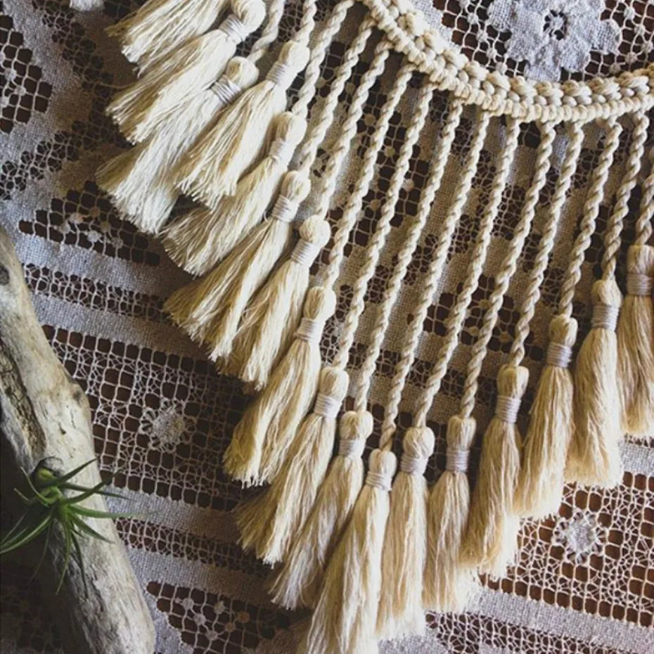 Panier macramé Témara